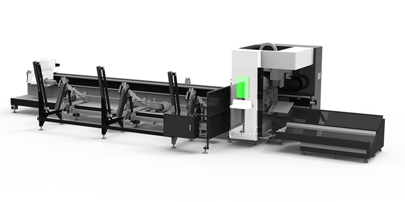 两卡盘切管机 带全自动上料