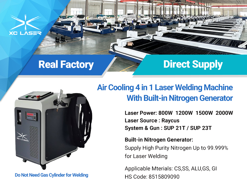 Air Cooling Laser Welder with Nitrogen Generator