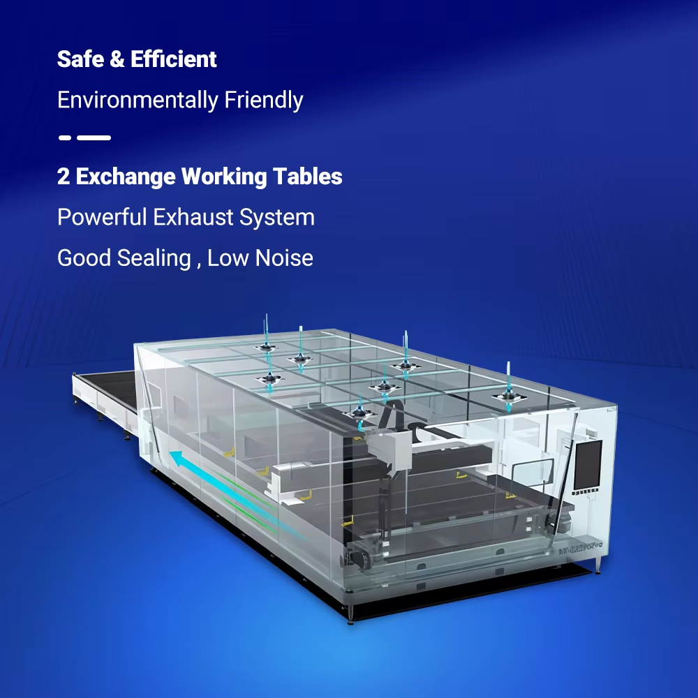 Safe 2 Tables Laser Cutting Machine